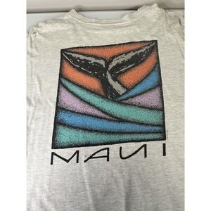 Vintage 80's Crazy Shirts Maui Hawaii T-Shirt Graphic Size XL